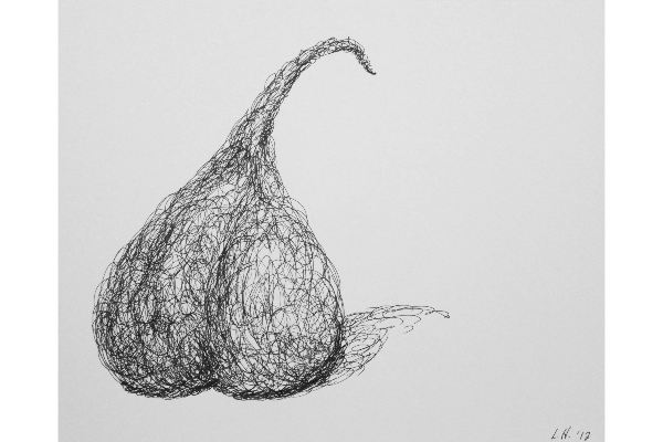 Drawn into Life III, ink on Canson Bristol, 12x9 in.